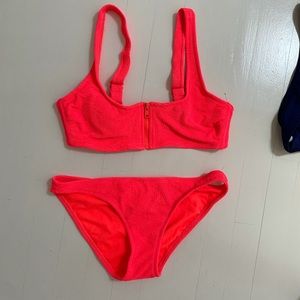 Target Zip up bikini set